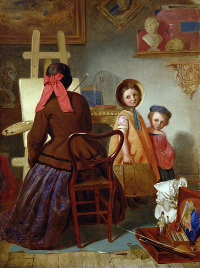 En el estudio del artista de Thomas Myles